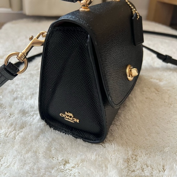 Coach Black Crossbody Bag with Gold Details - Picture 3 of 4